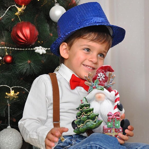 Christmas Gnome Decor Winter Table Swedish Tomte Elf Dwarf Figurines Decor - Picture 4 of 7